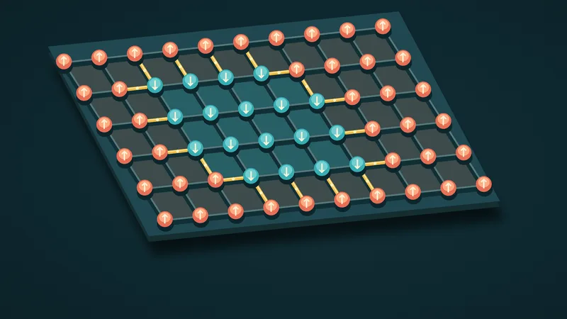 The energy levels of a magnetic lattice are encoded in the boundaries between opposite spins